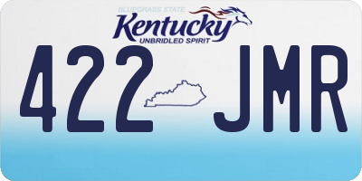 KY license plate 422JMR