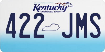 KY license plate 422JMS