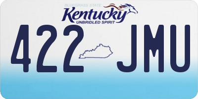 KY license plate 422JMU