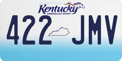 KY license plate 422JMV