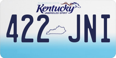 KY license plate 422JNI
