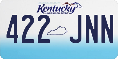 KY license plate 422JNN