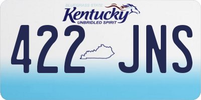KY license plate 422JNS