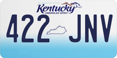 KY license plate 422JNV