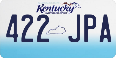 KY license plate 422JPA