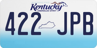KY license plate 422JPB