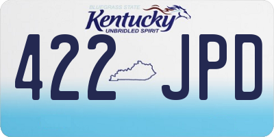 KY license plate 422JPD