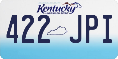 KY license plate 422JPI