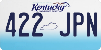 KY license plate 422JPN