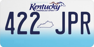 KY license plate 422JPR