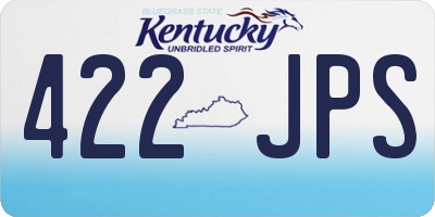 KY license plate 422JPS