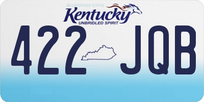 KY license plate 422JQB