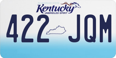 KY license plate 422JQM