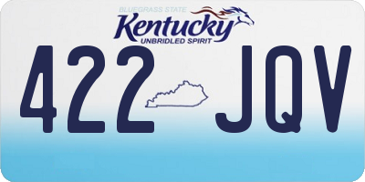 KY license plate 422JQV