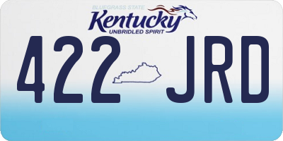 KY license plate 422JRD