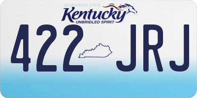 KY license plate 422JRJ