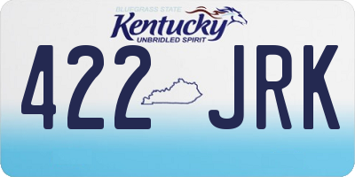 KY license plate 422JRK
