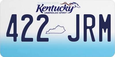 KY license plate 422JRM