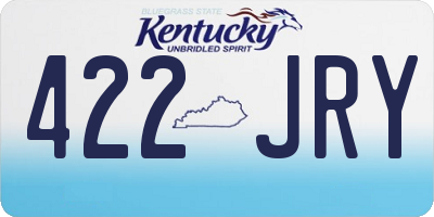 KY license plate 422JRY