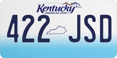 KY license plate 422JSD