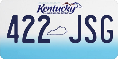 KY license plate 422JSG
