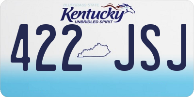 KY license plate 422JSJ