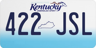 KY license plate 422JSL