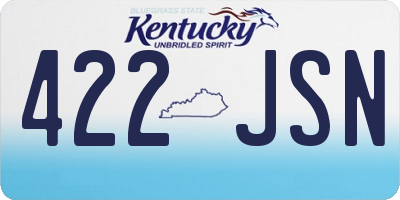 KY license plate 422JSN