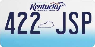 KY license plate 422JSP