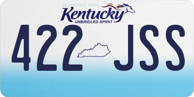 KY license plate 422JSS