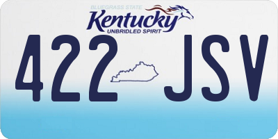 KY license plate 422JSV