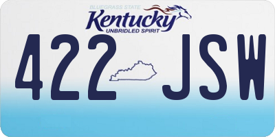 KY license plate 422JSW