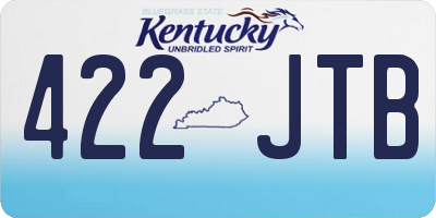 KY license plate 422JTB