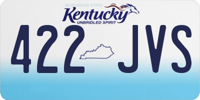 KY license plate 422JVS