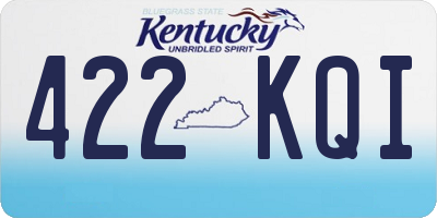 KY license plate 422KQI