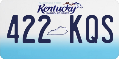 KY license plate 422KQS
