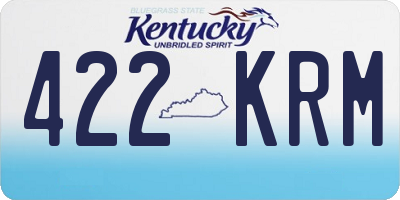 KY license plate 422KRM