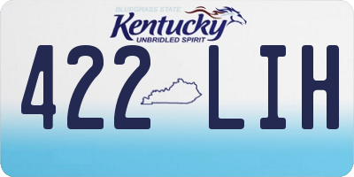 KY license plate 422LIH