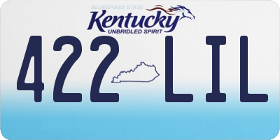 KY license plate 422LIL
