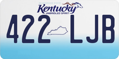 KY license plate 422LJB