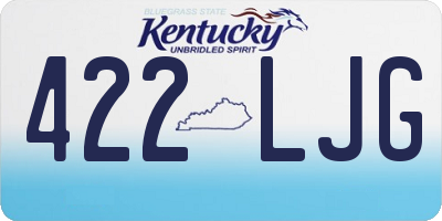 KY license plate 422LJG