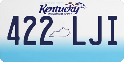 KY license plate 422LJI