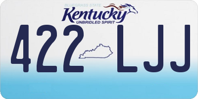 KY license plate 422LJJ