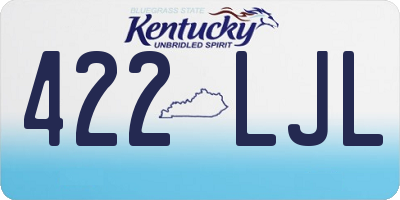 KY license plate 422LJL