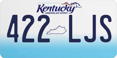 KY license plate 422LJS