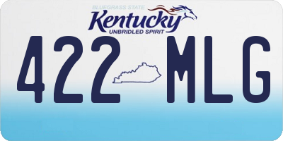 KY license plate 422MLG