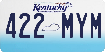 KY license plate 422MYM
