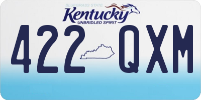 KY license plate 422QXM