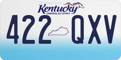 KY license plate 422QXV