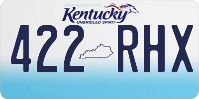 KY license plate 422RHX